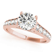 14K Rose Gold 1.33ctw Round Diamond Engagement Ring