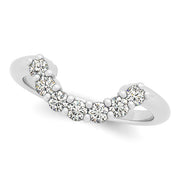 18K White Gold 3/8 ct tw Diamond Wedding Ring