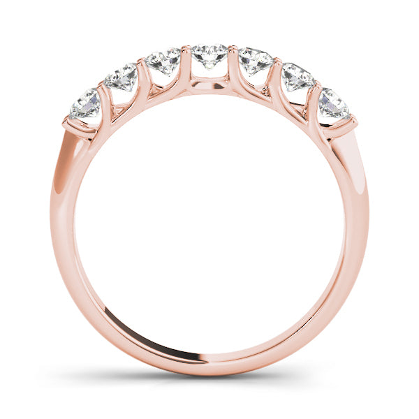 18K Rose Gold 1/5 ct tw Diamond Wedding Ring