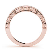 14K Rose Gold Diamond Wedding Ring