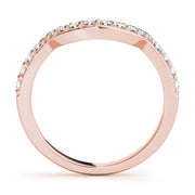 14K Rose Gold 1/3 ct tw Diamond Wedding Ring