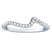 18K White Gold 1/8 ct tw Diamond Wedding Ring