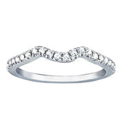 14K White Gold 1/8 ct tw Diamond Wedding Ring