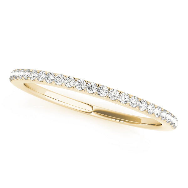 18K Yellow Gold 1/10 ct tw Diamond Wedding Ring