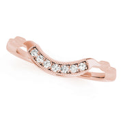18K Rose Gold 1/20 ct tw Diamond Wedding Ring