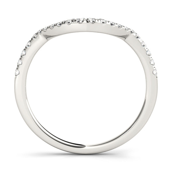 14K Rose Gold 1/8 ct tw Diamond Wedding Ring