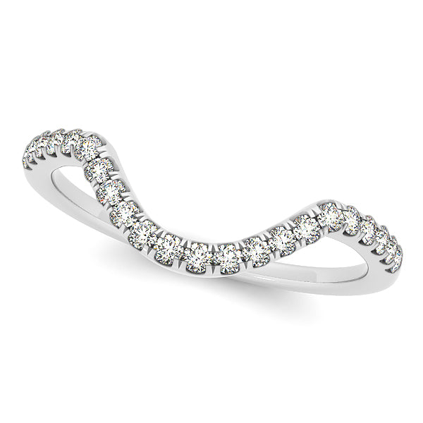 14K White Gold 1/8 ct tw Diamond Wedding Ring