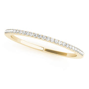 18K Yellow Gold 1/10 ct tw Diamond Wedding Ring