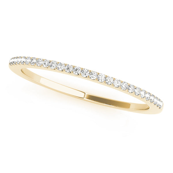 18K Yellow Gold 1/10 ct tw Diamond Wedding Ring