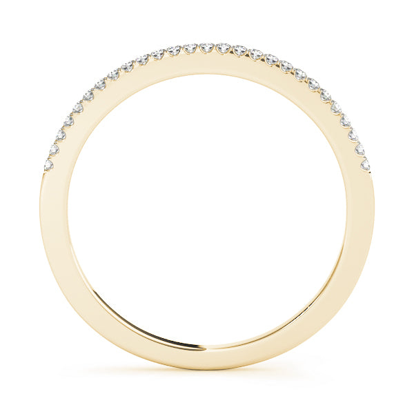 18K Yellow Gold 1/10 ct tw Diamond Wedding Ring