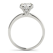 Single Row Diamond Engagement Ring