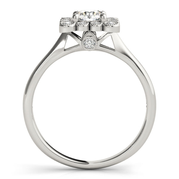 Halo Diamond Engagement Ring