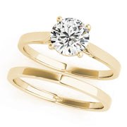 14K Yellow Gold 1ct Diamond Engagement Solitaire Ring