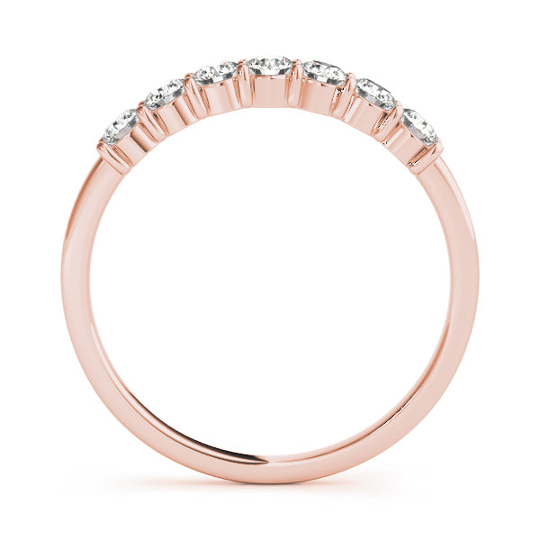 14K Rose Gold 1/15 ct tw Diamond Wedding Ring