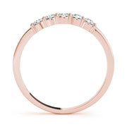 18K Rose Gold 1/20 ct tw Diamond Wedding Ring