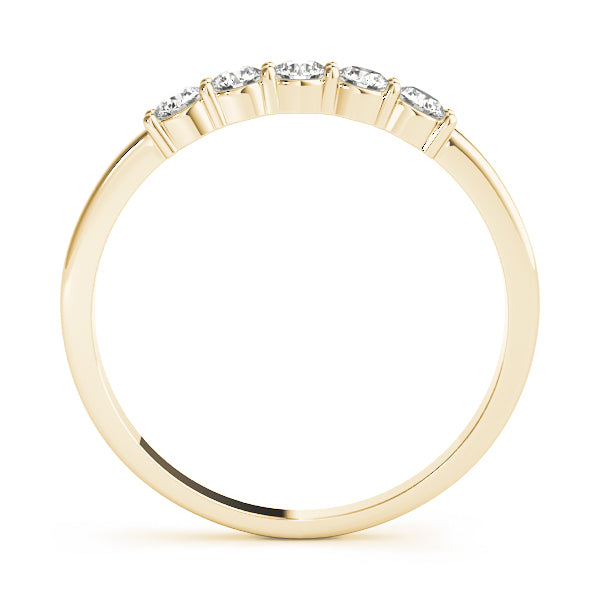 14K Yellow Gold 1/20 ct tw Diamond Wedding Ring