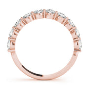18K Rose Gold 1/4 ct tw Diamond Wedding Ring