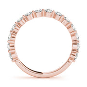 18K Rose Gold 3/8 ct tw Diamond Wedding Ring