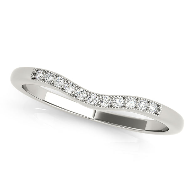 Multi-Diamond 14K Gold Wedding Ring