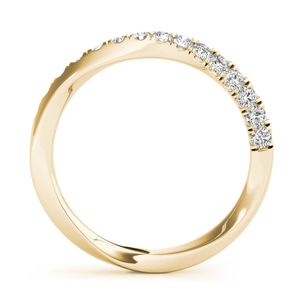 14K Yellow Gold 1/5 ct tw Diamond Wedding Ring