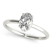 18K White Gold 1/10 ct tw Halo Diamond Engagement Ring