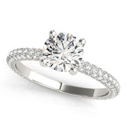 Pave Diamond Engagement Ring