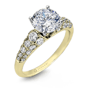 ZR898 Engagement Ring in 14k Gold with Diamonds