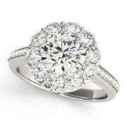 Halo Diamond Engagement Ring