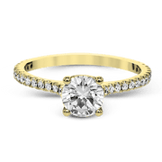 Engagement Ring in 14k Gold with Diamonds