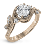 Engagement Ring in 14k Gold with Diamonds