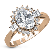 Engagement Ring in 14k Gold with Diamonds