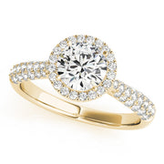 Halo Diamond Engagement Ring