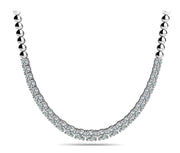 Round Diamond Multi-Stone Graduating Necklace