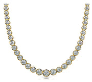 14K Yellow Gold Diamond Graduating Necklace