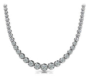 Round Diamond Multi-Stone Necklace