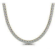 14K Yellow Gold Multi-Diamond Statement Necklace