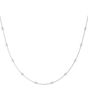 10-Diamond Round Pendant Necklace