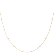 14K Yellow Gold 1 ct Diamond Fashion Necklace