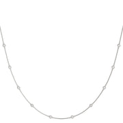 10-Diamond Round Pendant Necklace