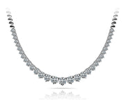 Multi-Diamond Round Pendant Necklace