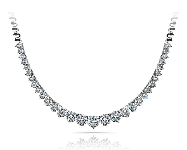 Multi-Diamond Round Pendant Necklace