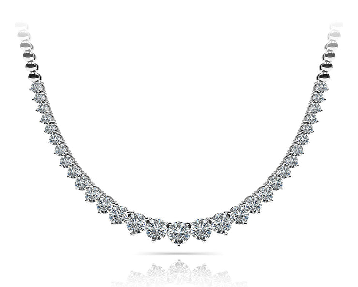 Multi-Diamond Round Pendant Necklace