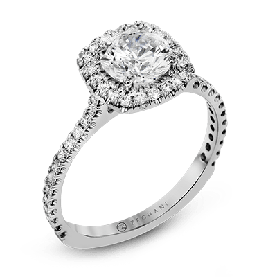 Engagement Ring in 14k Gold with Diamonds