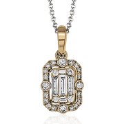 Pendant in 14k Gold with Diamonds