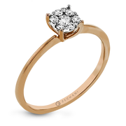 ZR1587 Engagement Ring in 14k Gold with Diamonds