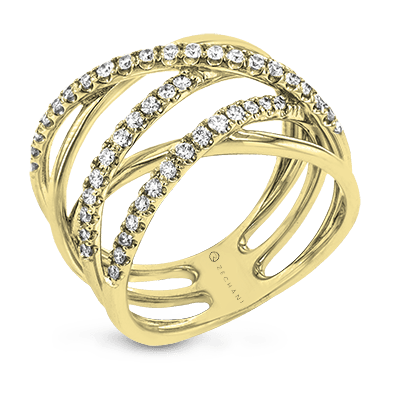 Right Hand Ring in 14k Gold with Diamonds