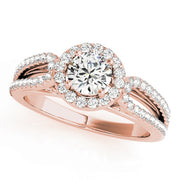 Halo Diamond Engagement Ring