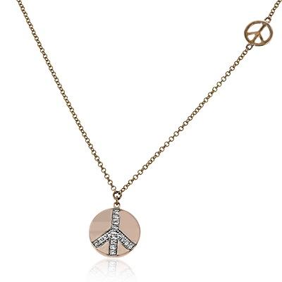 Pendant in 14k Gold with Diamonds