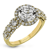 Engagement Ring in 14k Gold with Diamonds