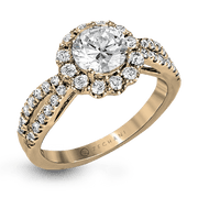 Engagement Ring in 14k Gold with Diamonds